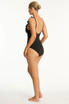 Sea Level SL1075ECO Essentials Edit D/DD Cup Frill One Piece - Black_4