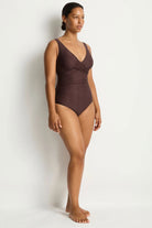 Sea Level SL1145ZN Zen Cross Front Tie Back One Piece - Cocoa_4