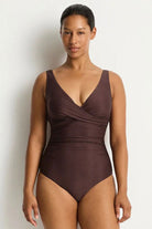Sea Level SL1145ZN Zen Cross Front Tie Back One Piece - Cocoa_6