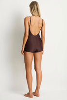 Sea Level SL1347ZN Zen Scoop Neck Boy Leg One Piece - Cocoa_6