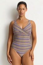 Sea Level SL1532TE Tessera Cross Front Multifit One Piece - Cocoa_5
