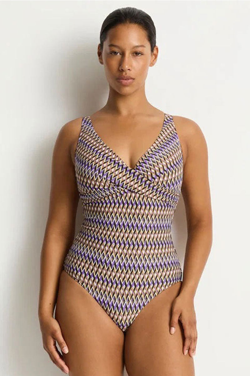 Sea Level SL1532TE Tessera Cross Front Multifit One Piece - Cocoa_5