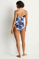 Sea Level SL3078RU Rumba Cross Front Scoop Back Tankini - Denim Blue_3