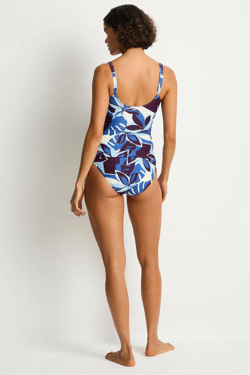 Sea Level SL3078RU Rumba Cross Front Scoop Back Tankini - Denim Blue_3