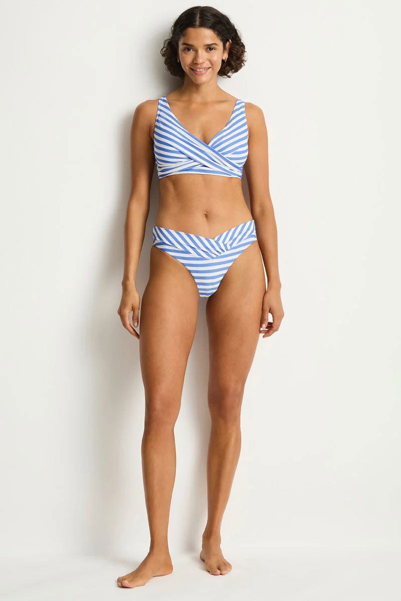 Sea Level SL3110AR Amour Cross Front Multifit Bra Top - Denim Blue_1