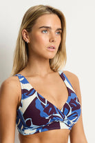 Sea Level SL3110RU Rumba Cross Front Multifit Bra Top - Denim Blue_2