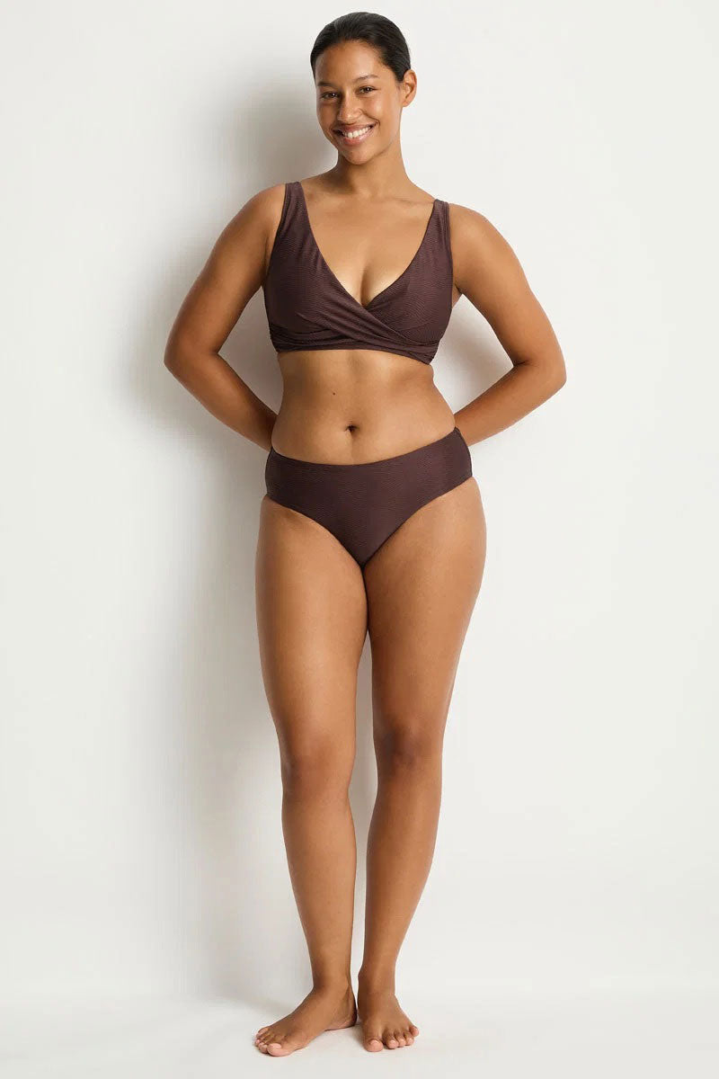 Sea Level SL3110ZN Zen Cross Front Multifit Bra Top - Cocoa_1