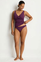 Sea Level SL3206ECO Essentials Edit Cross Front Multifit Singlet Top - Claret_1