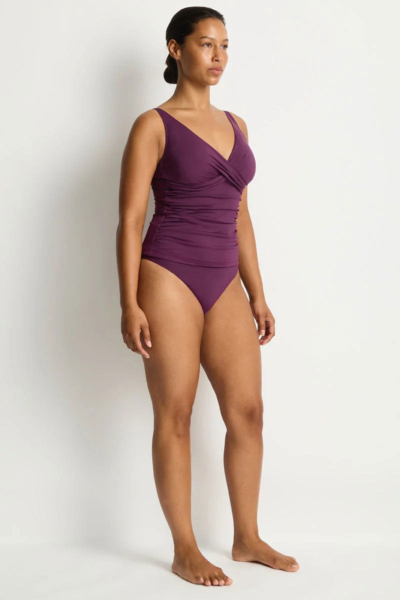 Sea Level SL3206ECO Essentials Edit Cross Front Multifit Singlet Top - Claret_5