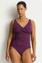 Sea Level SL3206ECO Essentials Edit Cross Front Multifit Singlet Top - Claret_6