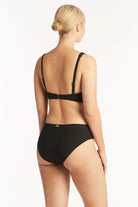Sea Level SL3467SP Spinnaker Cross Front Multifit Bra Top - Black_5