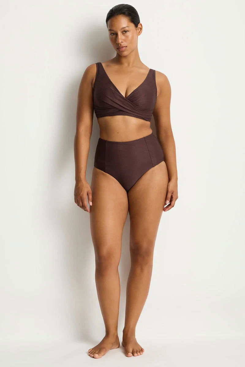 Sea Level SL4010ZN Zen Panelled High Waist Pant - Cocoa_1