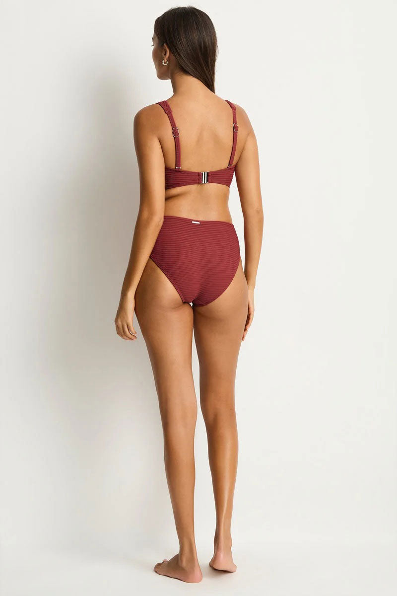 Sea Level SL4515SP Spinnaker Mid Bikini Pant - Terracotta_2