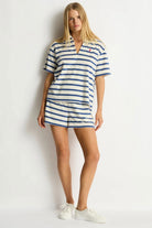 Sea Level SL9165AY Ahoy Beach Polo - Denim Blue_2