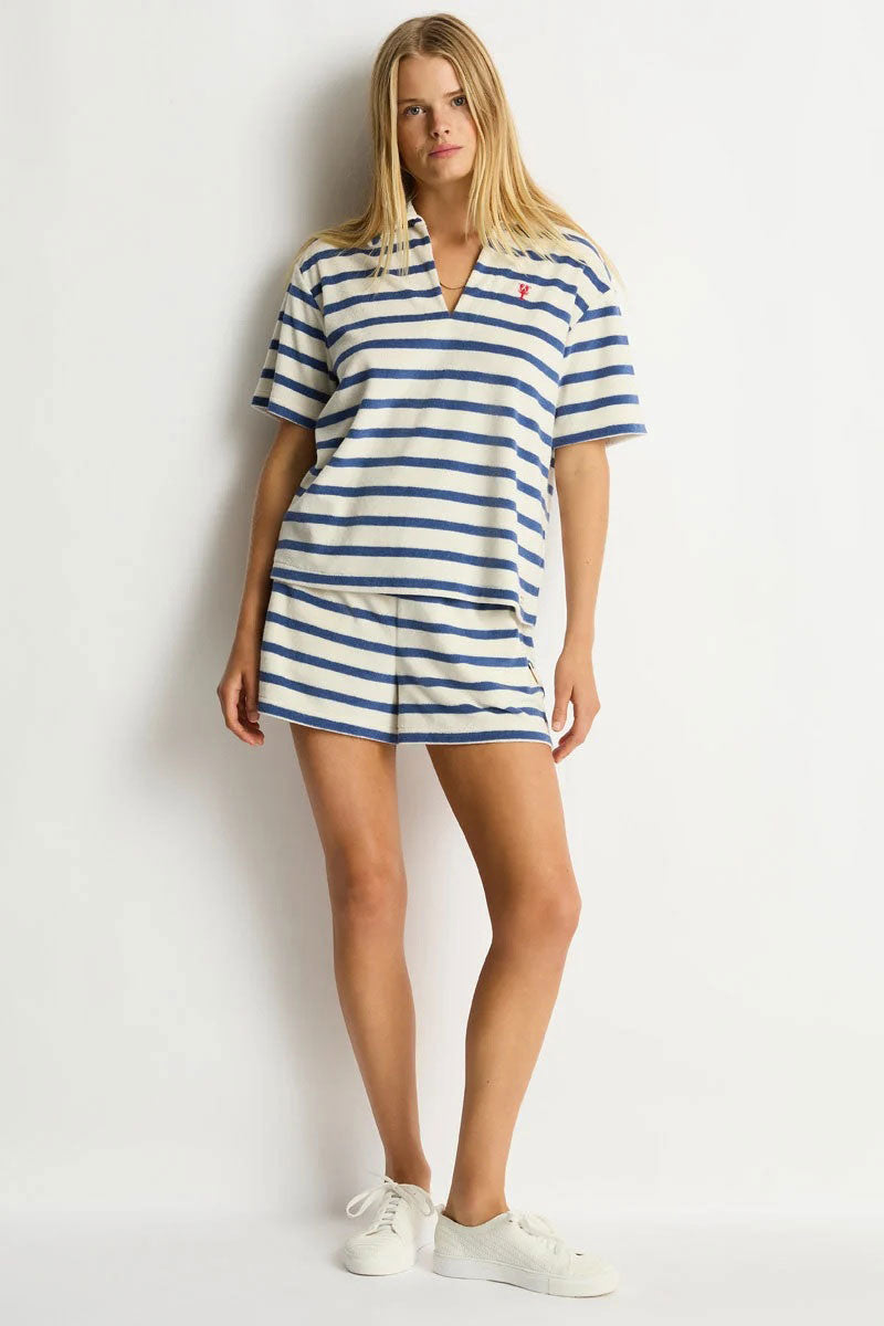 Sea Level SL9165AY Ahoy Beach Polo - Denim Blue_2
