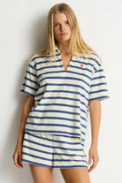 Sea Level SL9165AY Ahoy Beach Polo - Denim Blue_6