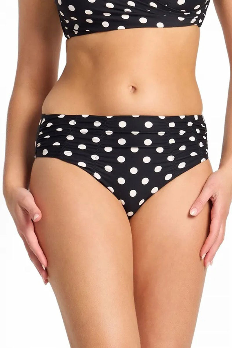 Sunseeker Seoul Ruched Mid Rise Pant - Black_1