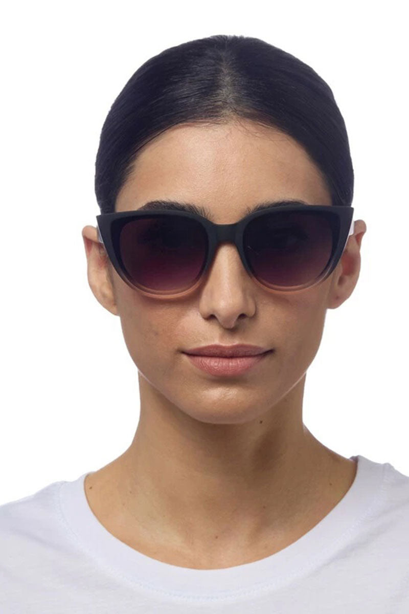 Okkia Silvia Sunglasses - Black Shaded Rose