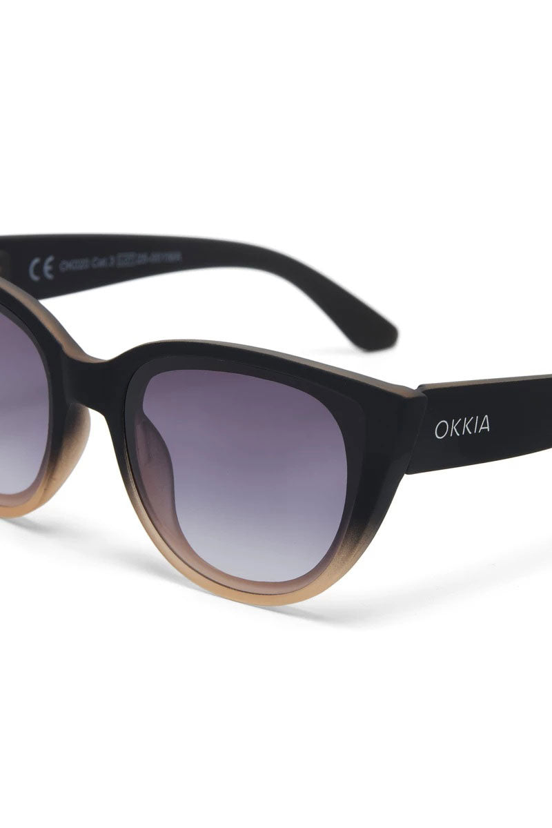 Okkia Silvia Sunglasses - Black Shaded Rose