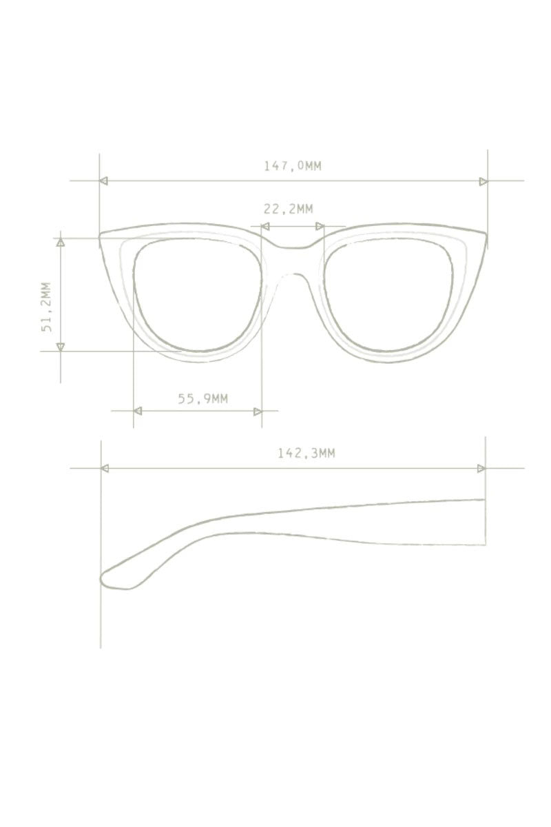 Okkia Silvia Sunglasses - Brown