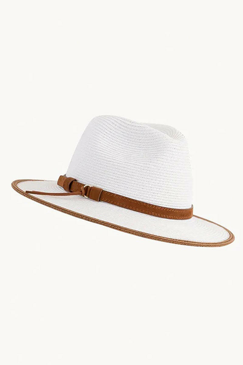 Sundaise Bianca Panama White Suede.