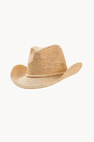 Sundaise SH913 Hat - Caitlin Stacked Shell Raffia Western_2