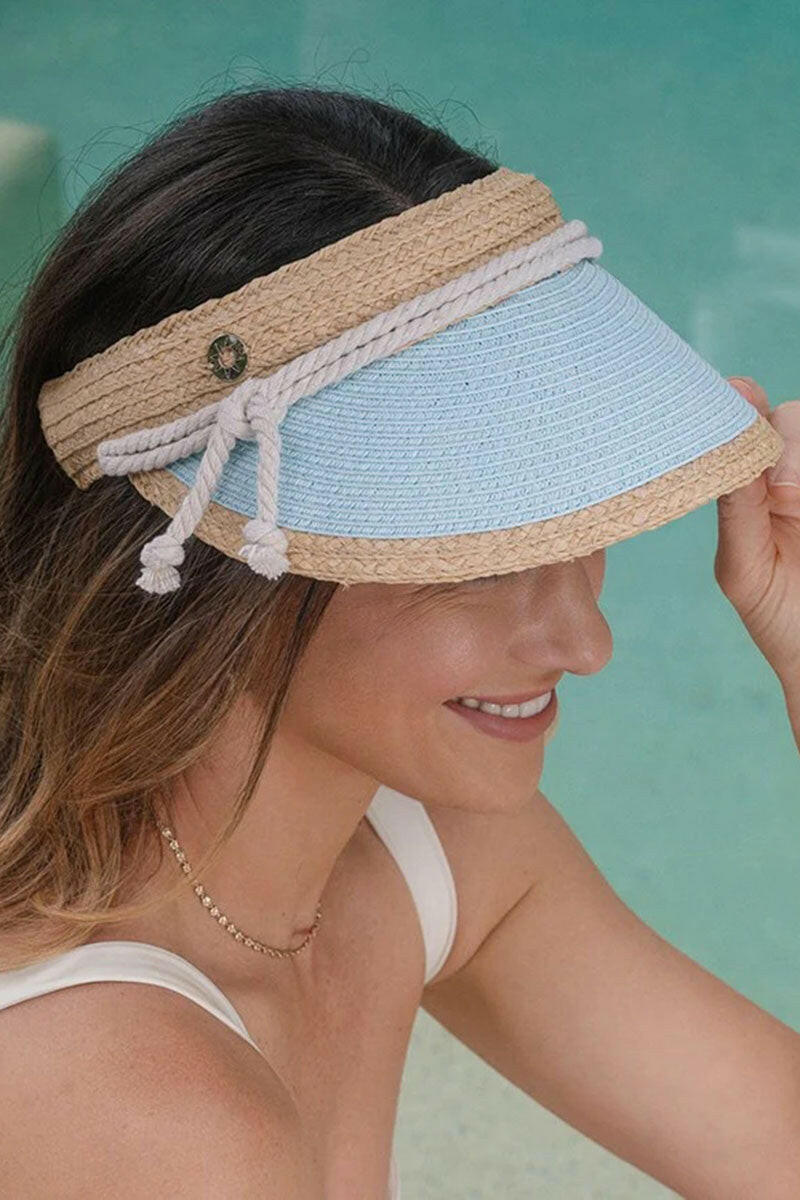 Sundaise Kiara Visor Raffia - Mint.