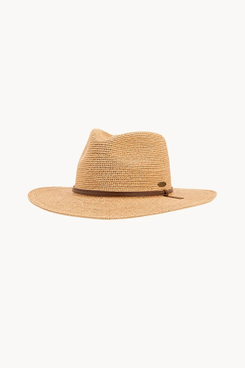 Sundaise SH929 Hat - Chase Natural Raffia Unisex Panama w Chocolate Lace_4