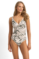 Sunseeker Kaia E/F Ruched One Piece - Seaweed_3