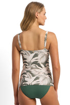 Sunseeker Kaia E/F Ruched Singlet - Seaweed_2