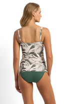 Sunseeker Kaia E/F Ruched Singlet - Seaweed_4