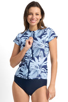 Sunseeker Kaia Short Sleeve Mastectomy Rashie - Ink_1