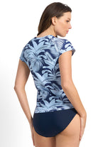 Sunseeker Kaia Short Sleeve Mastectomy Rashie - Ink_2