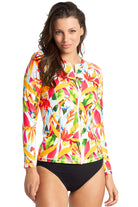 Sunseeker Koh Samui Long Sleeve Mast Rashie - White_1