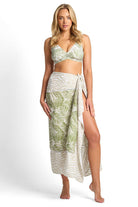 Sunseeker Lombok Ladder Sulu Sarong - White.