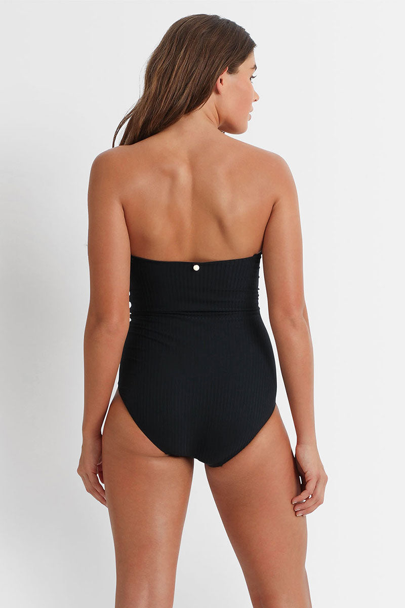 Sunseeker Reset Bandeau One Piece - Black_back_2