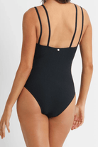 Sunseeker Reset Cheeky Double Strap One Piece - Black.