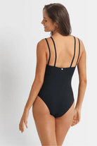 Sunseeker Reset Cheeky Double Strap One Piece - Black.