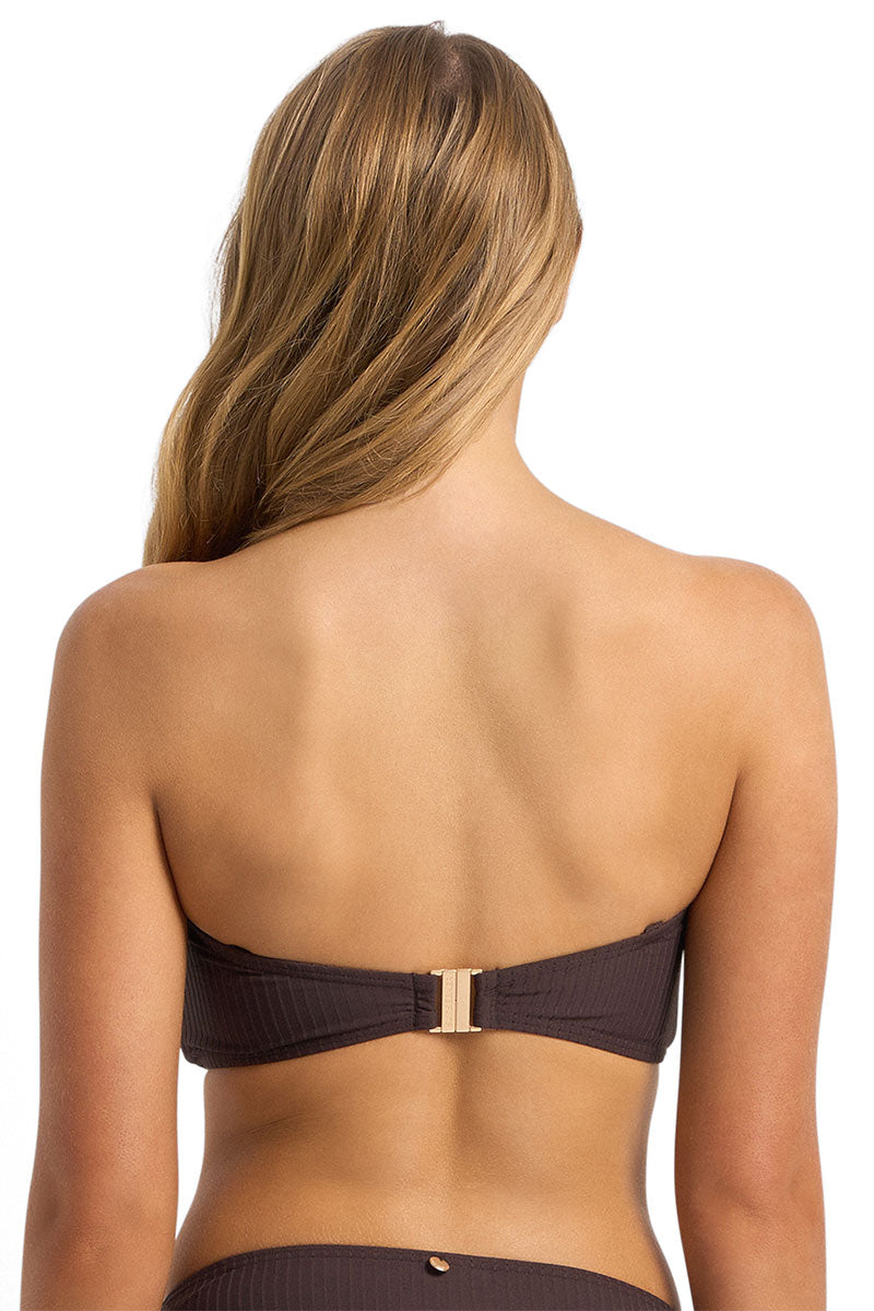 Sunseeker Reset D/DD Wrap Bandeau Bra - Coco_2