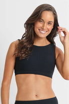 Sunseeker Reset Mastectomy Crop - Black.