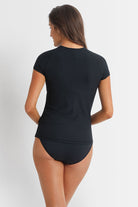 Sunseeker Reset Short Sleeve Mast Rashie - Black.