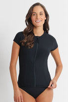 Sunseeker Reset Short Sleeve Mast Rashie - Black.