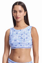 Sunseeker SS13005MAS Cowboy Mastectomy Crop Top - Blue_1