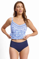 Sunseeker SS13071DDE Cowboy DD/E Ruched Underwire Singlet - Blue_2