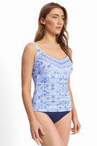 Sunseeker SS13071DDE Cowboy DD/E Ruched Underwire Singlet - Blue_3
