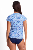 Sunseeker SS94007MAS Cowboy Short Sleeve Mastectomy Rashie - Blue_2