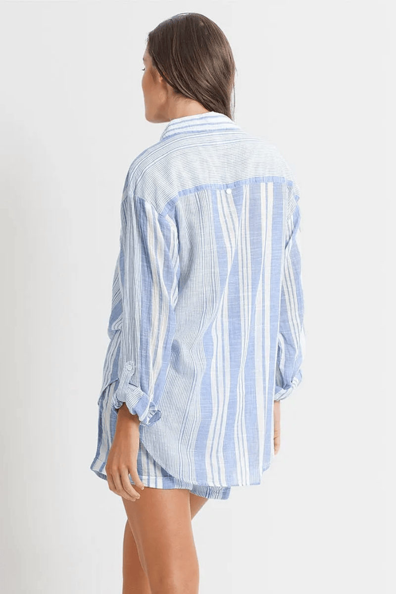 Sunseeker Wilder Boyfriend Shirt Royal.