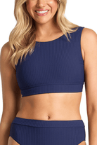 Sunseeker Reset Mastectomy Crop - Ink.