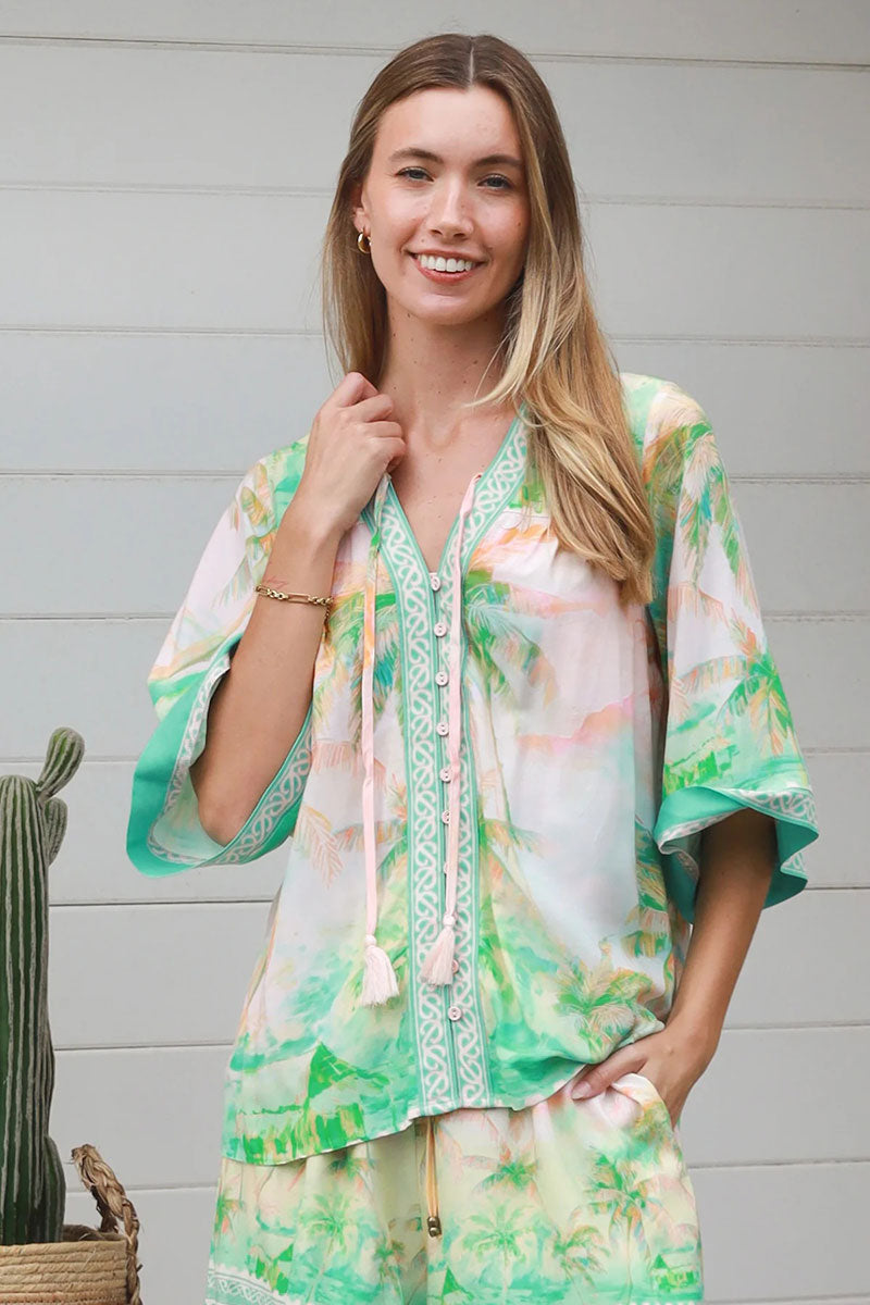 YF0045SPCROSS-2 Amaryllis Top - 2