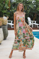 YF0072SPCROSS Frances Slip Maxi Dress - 2